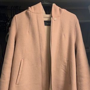 Zara pink coat with hood